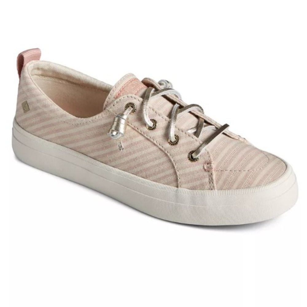 Sperry Metallic Striped Crest Vibe Sneakers Pink